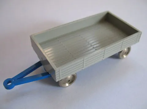 HO Scale, Mercedes Trailer for Open Bed Truck, Gray Flatbed