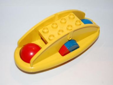 Duplo Rattle Rocking Bottom with Red/Blue Wheels