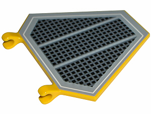 Flag 5 x 6 Hexagonal with SW Black Grille Pattern (Sticker) - Sets 7256 / 7283 / 7661