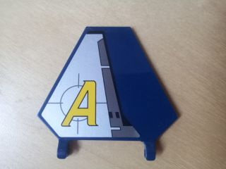 Flag 5 x 6 Hexagonal with Yellow Agents Logo Pattern Model Left (Sticker) - Set 8630