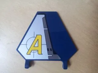 Flag 5 x 6 Hexagonal with Yellow Agents Logo Pattern Model Left (Sticker) - Set 8630