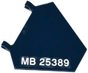 Flag 5 x 6 Hexagonal with 'MB 25389' Pattern Model Right Side (Sticker) - Set 76032