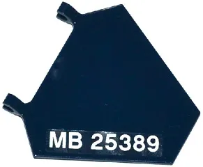 Flag 5 x 6 Hexagonal with 'MB 25389' Pattern Model Right Side (Sticker) - Set 76032