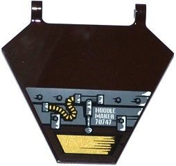 Flag 5 x 6 Hexagonal with Wooden Boards, Hinge and 'NOODLE MAKER 70747' Pattern Model Right Side (Sticker) - Set 70747