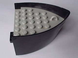 Boat, Hull Smooth Bow 5 x 6 x 3 1/3 with Light Gray Deck