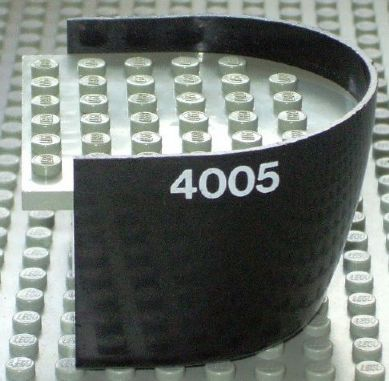 Boat, Hull Smooth Stern 6 x 6 x 3 1/3 with Light Gray Deck with '4005' Pattern on Both Sides (Stickers) - Set 4005