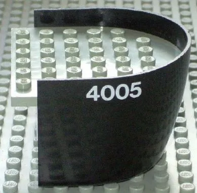 Boat, Hull Smooth Stern 6 x 6 x 3 1/3 with Light Gray Deck with '4005' Pattern on Both Sides (Stickers) - Set 4005