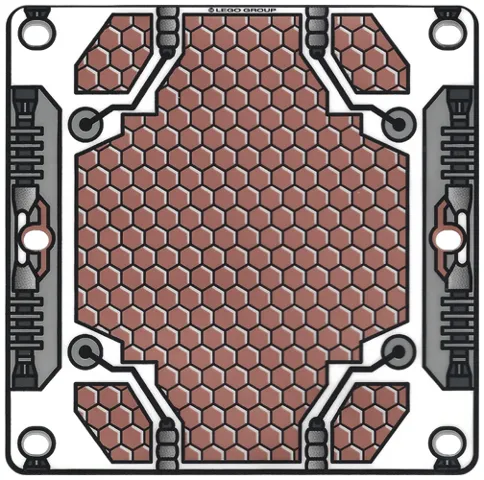 Plastic Square 14 x 14 with Solar Panel Pattern