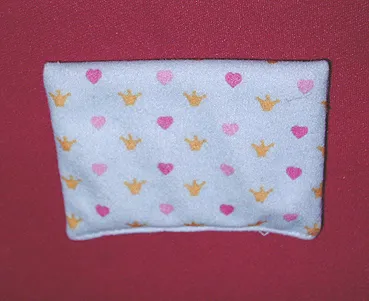 Duplo, Cloth Mattress with Hearts and Crowns Pattern