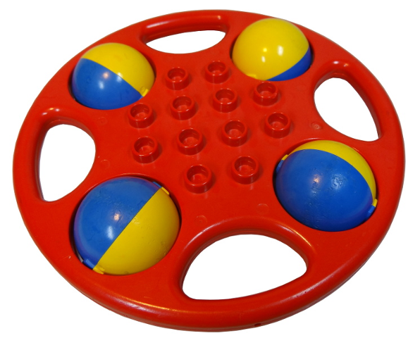 Duplo Rattle Circular with Yellow/Blue Wheels