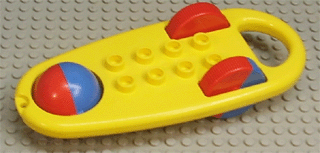 Duplo Rattle Oblong with Red/Blue Wheels