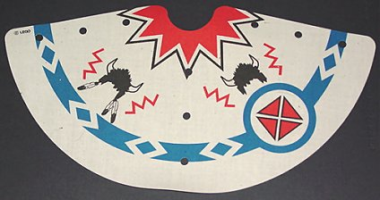 Cloth Tepee Cover with Buffalo Helmets Pattern