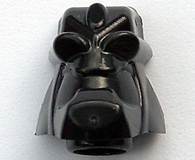 Minifigure, Head, Modified Bionicle Piraka Reidak Plain