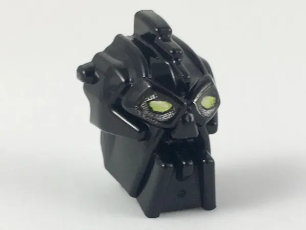 Minifigure, Head, Modified Bionicle Inika Toa Nuparu Pattern