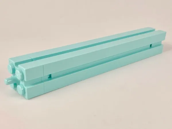 Support 2 x 2 x 12 with Channels and Top Peg, Smooth on All Sides