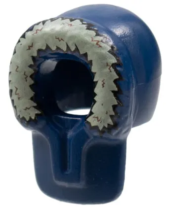 Minifigure, Headgear Hood Fur-lined with Tan and Brown Fur Pattern