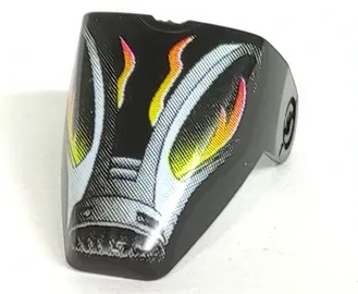 Technic Throwbot Visor with Flare Pattern