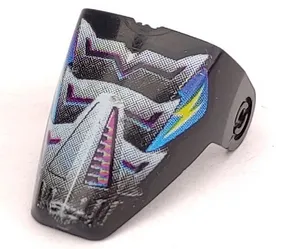 Technic Throwbot Visor with Spark Pattern