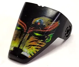 Technic Throwbot Visor with Amazon / Jungle Pattern