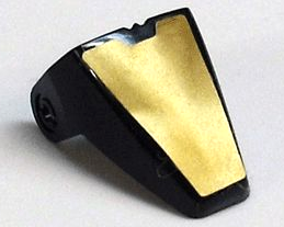 Technic Throwbot Visor with Gold Pattern (Sticker) - Set 8007