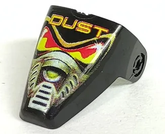 Technic Throwbot Visor with 'DUST' Pattern