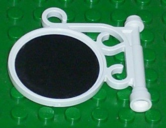 Road Sign Round on Pole with Ornate Top Attachment with Mirror Pattern (Sticker) - Sets 5805 / 5837 / 5862