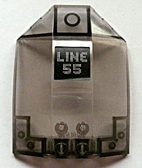 Windscreen 8 x 6 x 2 Curved Sloped Sides with 'LINE 55' Pattern (Sticker) - Set 8404