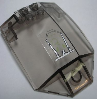 Windscreen 8 x 6 x 2 Curved Sloped Sides with Target Head-Up Display (HUD) Pattern #2 (Sticker) - Set 7477