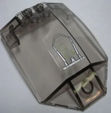 Windscreen 8 x 6 x 2 Curved Sloped Sides with Target Head-Up Display (HUD) Pattern #2 (Sticker) - Set 7477