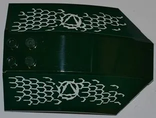 Windscreen 8 x 6 x 2 Curved Sloped Sides with Atlantis Logo and Fish Scales Pattern Model Left Side (Stickers) - Set 7978