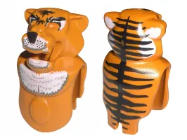 Creature Head and Torso - Tiger with Tygurah Pattern