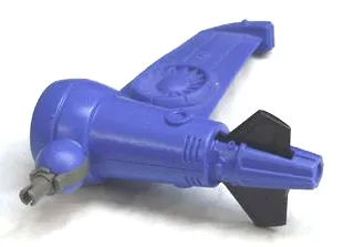 Galidor Wing with Light Gray Turbine Spring Cannon, Black Fin Trigger, and Dark Gray Rotation Joint Pin