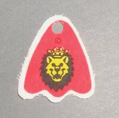 Minifigure Cape Cloth, Round Lobes with Royal Knights Lion Head Pattern