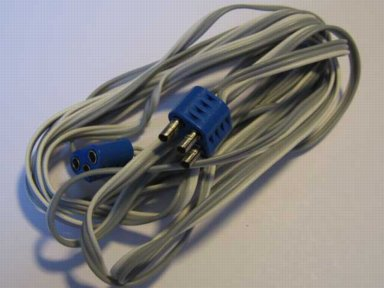 Electric, Wire 12V / 4.5V with three Leads, with Blue Male and Female Connectors, 200cm long