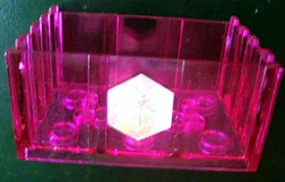 Container, Trunk Bottom 4 x 6 x 2 1/3 with Snowflake Pattern (Sticker) - Set 7581