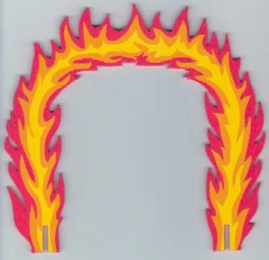 Foam Racers, Flame Hoop 26 x 24