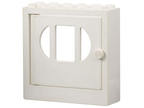 Fabuland Door Frame 2 x 6 x 5 with White Door (x610 / fabak3)