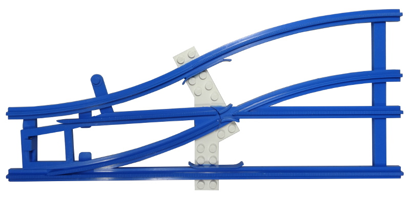 Train, Track 4.5V Switch Point Left with White Ties