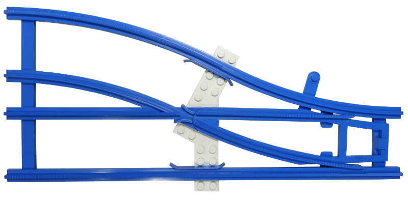 Train, Track 4.5V Switch Point Right with White Ties