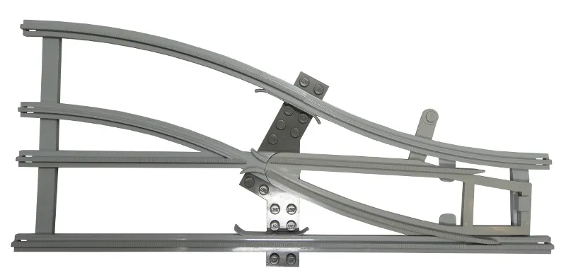 Train, Track 4.5V Switch Point Right with Dark Gray Ties