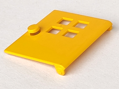 Duplo Door / Window Pane with Four Windows Narrow