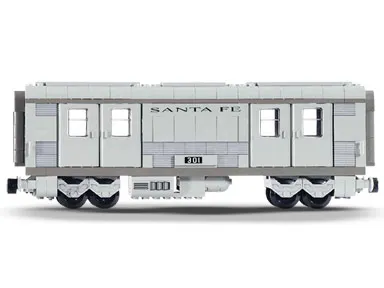 Santa Fe Cars - Set I (mail or baggage car)