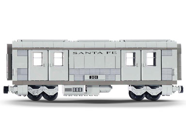 Santa Fe Cars - Set I (mail or baggage car)