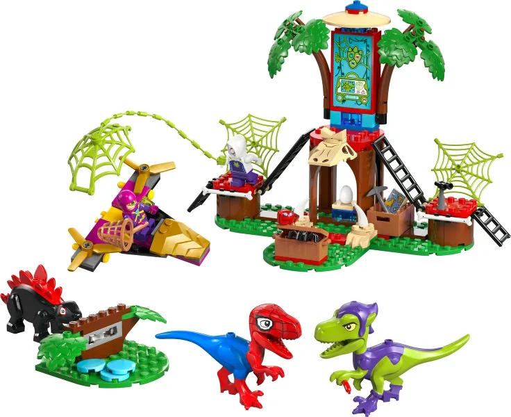Spidey and Gobby's Raptor Battle at Tree House HQ