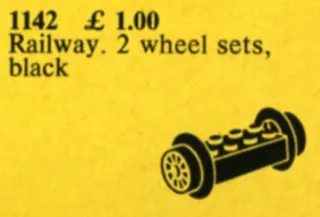 Wheel Bricks with Small Black Train-Wheels