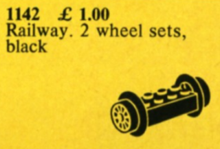 Wheel Bricks with Small Black Train-Wheels