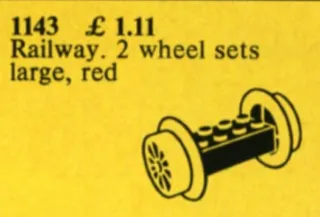Wheel Bricks with Large Red Train Wheels