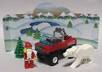 Santa in Truck with Polar Bear polybag