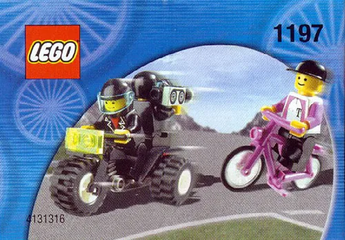 Telekom Race Cyclist and Television Motorbike