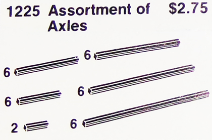 Assortment of Axles